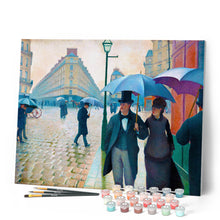 Afbeelding in Gallery-weergave laden, Schilderen op Nummer - Straat van Parijs, regenachtig weer - Gustave Caillebotte