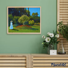 Afbeelding in Gallery-weergave laden, Schilderen op Nummer - Dame in het wit in de tuin - Monet