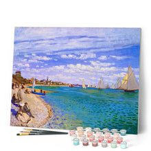 Afbeelding in Gallery-weergave laden, Schilderen op Nummer - Zeilwedstrijden in Sainte-Adresse - Monet