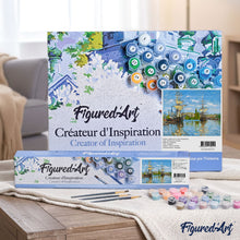 Afbeelding in Gallery-weergave laden, Schilderen op Nummer - Bootjes varen op de Seine in Rouen - Monet