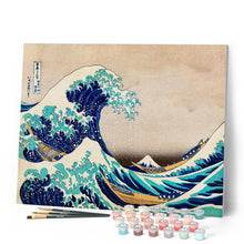 Afbeelding in Gallery-weergave laden, Schilderen op Nummer - De grote golf van Kanagawa door Katsushika Hokusai