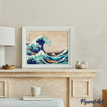 Afbeelding in Gallery-weergave laden, Schilderen op Nummer - De grote golf van Kanagawa door Katsushika Hokusai