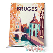 Afbeelding in Gallery-weergave laden, Schilderen op Nummer - Reisposter Brugge