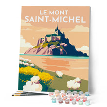 Afbeelding in Gallery-weergave laden, Schilderen op Nummer - Reisposter Mont Saint-Michel