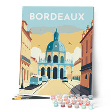 Afbeelding in Gallery-weergave laden, Schilderen op Nummer - Reisposter Bordeaux