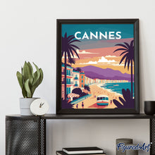 Afbeelding in Gallery-weergave laden, Schilderen op Nummer - Reisposter Cannes