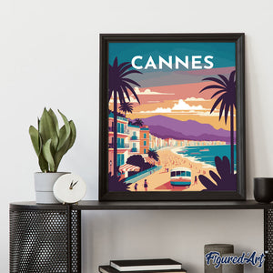 Schilderen op Nummer - Reisposter Cannes