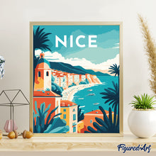 Afbeelding in Gallery-weergave laden, Schilderen op Nummer - Reisposter Nice