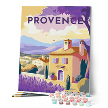 Afbeelding in Gallery-weergave laden, Schilderen op Nummer - Reisposter Provence