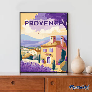 Schilderen op Nummer - Reisposter Provence