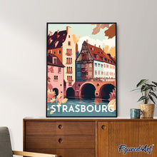 Afbeelding in Gallery-weergave laden, Schilderen op Nummer - Reisposter Straatsburg