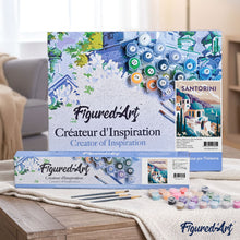 Afbeelding in Gallery-weergave laden, Schilderen op Nummer - Reisposter Santorini