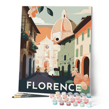 Afbeelding in Gallery-weergave laden, Schilderen op Nummer - Reisposter Florence