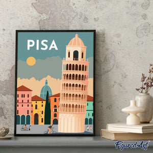 Schilderen op Nummer - Reisposter Pisa