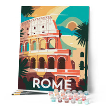Afbeelding in Gallery-weergave laden, Schilderen op Nummer - Reisposter Rome