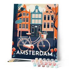 Afbeelding in Gallery-weergave laden, Schilderen op Nummer - Reisposter Amsterdam