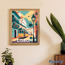 Afbeelding in Gallery-weergave laden, Schilderen op Nummer - Reisposter Lissabon