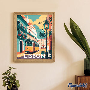 Diamond Painting - Reisposter Lissabon