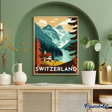 Afbeelding in Gallery-weergave laden, Schilderen op Nummer - Reisposter Bern