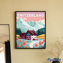 Afbeelding in Gallery-weergave laden, Schilderen op Nummer - Reisposter Luzern
