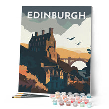 Afbeelding in Gallery-weergave laden, Schilderen op Nummer - Reisposter Edinburgh