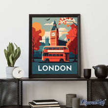 Afbeelding in Gallery-weergave laden, Schilderen op Nummer - Reisposter Londen