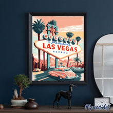 Afbeelding in Gallery-weergave laden, Schilderen op Nummer - Reisposter Las Vegas