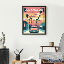 Afbeelding in Gallery-weergave laden, Schilderen op Nummer - Reisposter Los Angeles