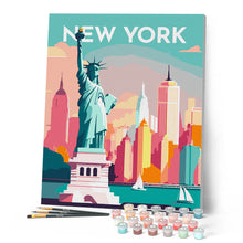 Afbeelding in Gallery-weergave laden, Schilderen op Nummer - Reisposter New York
