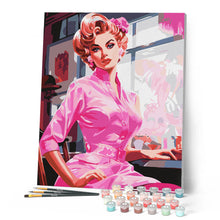Afbeelding in Gallery-weergave laden, Schilderen op Nummer - Vintage Roze Diva