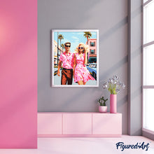 Afbeelding in Gallery-weergave laden, Schilderen op Nummer - Roze Liefdes Duo