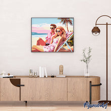 Afbeelding in Gallery-weergave laden, Schilderen op Nummer - Strandliefde van de Diva