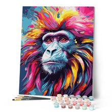 Afbeelding in Gallery-weergave laden, Schilderen op Nummer - Kleurrijke Abstracte Baviaan