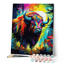 Afbeelding in Gallery-weergave laden, Schilderen op Nummer - Kleurrijke Abstracte Bison