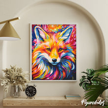 Afbeelding in Gallery-weergave laden, Schilderen op Nummer - Kleurrijke Abstracte Vos