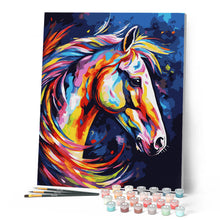 Afbeelding in Gallery-weergave laden, Schilderen op Nummer - Kleurrijke Abstracte Paard
