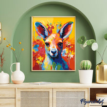 Afbeelding in Gallery-weergave laden, Schilderen op Nummer - Kleurrijke Abstracte Kangoeroe