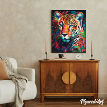 Afbeelding in Gallery-weergave laden, Schilderen op Nummer - Kleurrijke Abstracte Luipaard