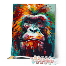 Afbeelding in Gallery-weergave laden, Schilderen op Nummer - Kleurrijke Abstracte Orang-oetan