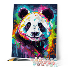 Afbeelding in Gallery-weergave laden, Schilderen op Nummer - Kleurrijke Abstracte Panda
