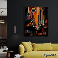 Afbeelding in Gallery-weergave laden, Schilderen op Nummer - Art Deco Man aan een Piano