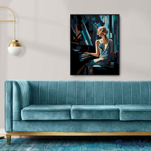 Afbeelding in Gallery-weergave laden, Schilderen op Nummer - Art Deco Vrouw aan een Piano
