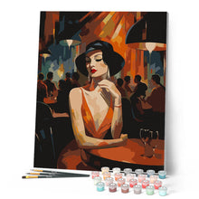 Afbeelding in Gallery-weergave laden, Schilderen op Nummer - Art Deco Vrouw in een Club