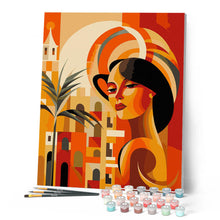 Afbeelding in Gallery-weergave laden, Schilderen op Nummer - Art Deco Vrouw in Cuba