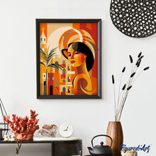 Afbeelding in Gallery-weergave laden, Schilderen op Nummer - Art Deco Vrouw in Cuba