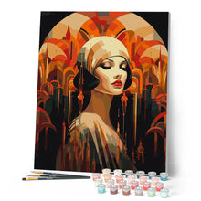 Afbeelding in Gallery-weergave laden, Schilderen op Nummer - Art Deco Vrouw
