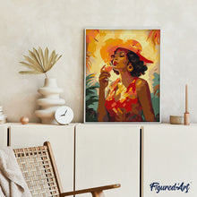 Afbeelding in Gallery-weergave laden, Schilderen op Nummer - Art Deco Vrouw met een Glas