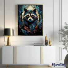 Afbeelding in Gallery-weergave laden, Schilderen op Nummer - Wasbeer Art Deco