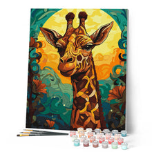 Afbeelding in Gallery-weergave laden, Schilderen op Nummer - Giraffe Art Deco