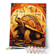 Afbeelding in Gallery-weergave laden, Schilderen op Nummer - Schildpad Art Deco